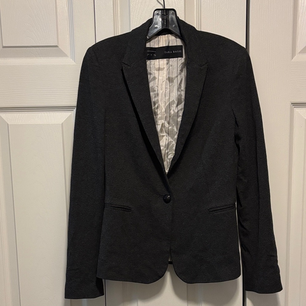 Zara Charcoal Women's Suit Jacket